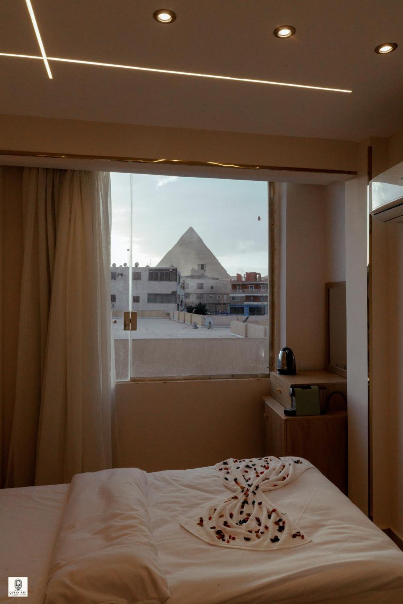 Queen Ash Pyramid View Inn Kafret el-Gabal Kültér fotó